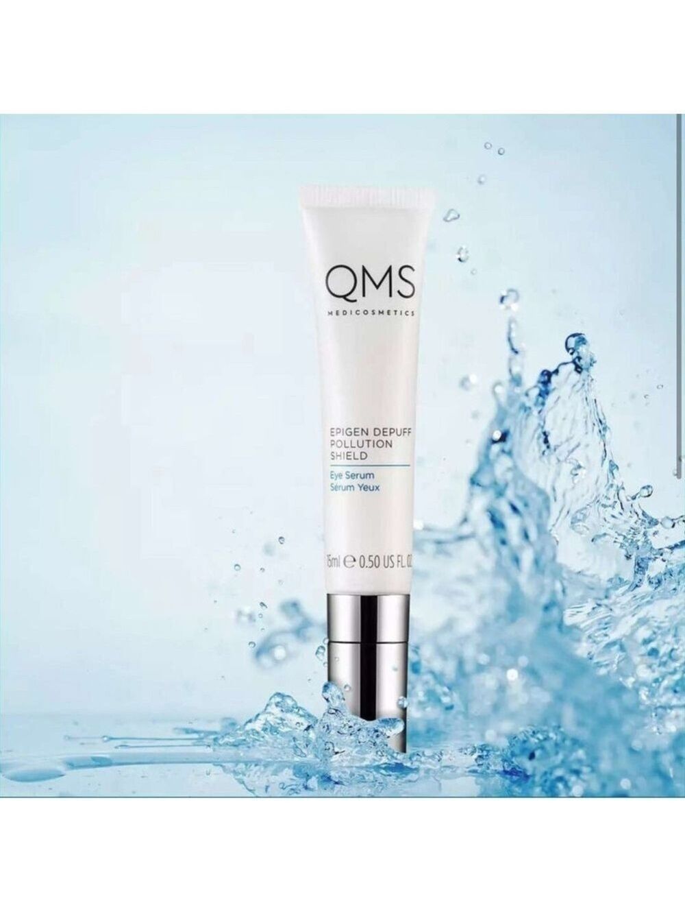 NIB 15mL QMS Medicosmetics Epigen Depuff Polution Shield Eye Serum